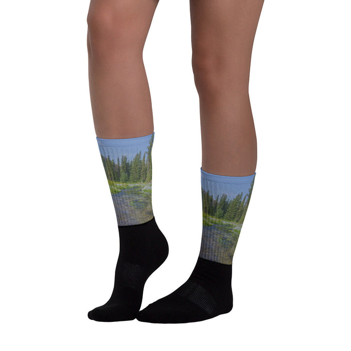 Black Hills Serenity - Black foot socks