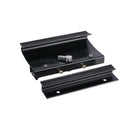 Sliding Glass Patio Door Surface Mount Aluminum Hook - Style Handle 3 - 7/8" Screw Holes - Black - Reflect Window & Door