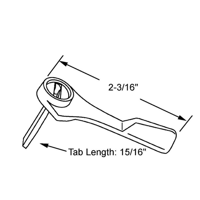 Sliding Glass Patio Door Black Die Cast Latch Lever - Reflect Window & Door