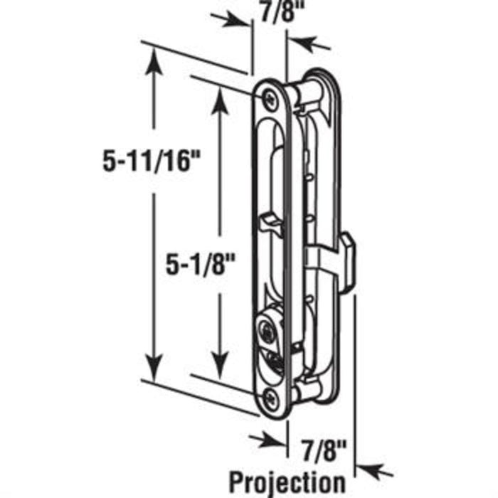 Sliding Patio Screen Door Black Latch and Pull With 2 - 5/8" Screw Holes - Reflect Window & Door