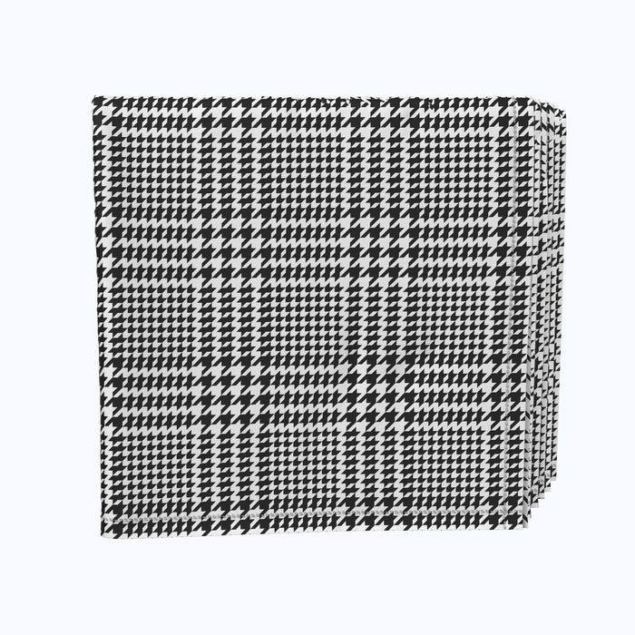 Black & White Houndstooth Napkins
