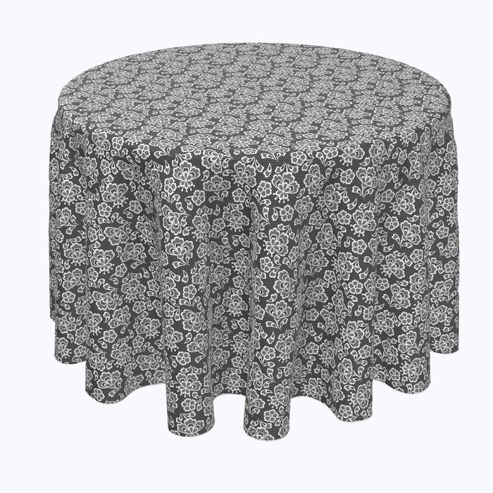Black & White Lace Doily Rounds