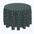 Blue & Green Tartan Plaid Rounds