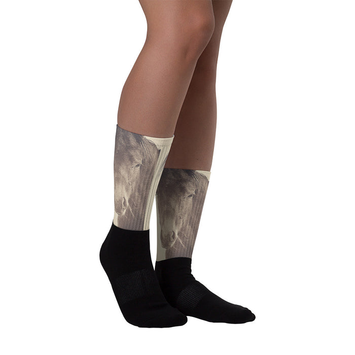 Brazen And Bold - Black foot socks