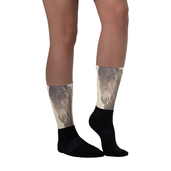 Brazen And Bold - Black foot socks