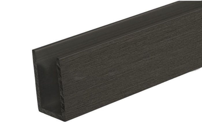 Bronze Anodized U - Channel - 1" x 1" x 1/8" - 11' 10" Length - Reflect Window & Door
