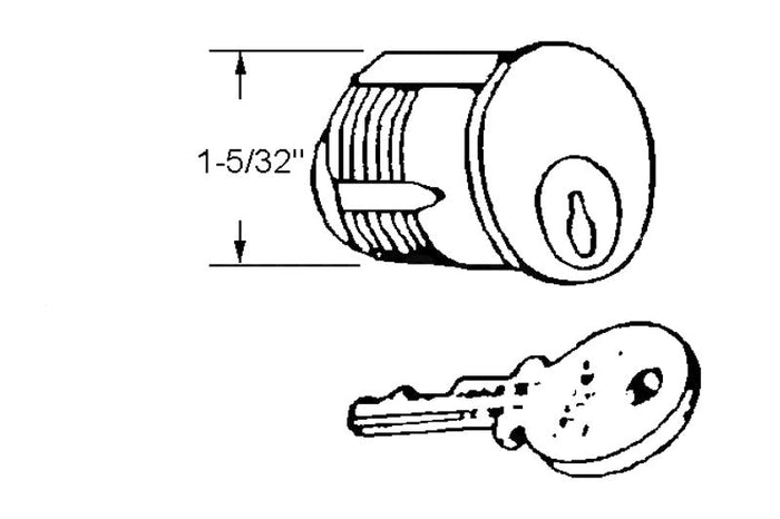 Bronze Commercial Door Cylinder with Key - Durable Security Solution - Reflect Window & Door