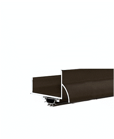Wrap Around Combination Door Shoe With Vinyl Weatherseal for 36" Door - Dark Bronze Anodized - Reflect Window & Door