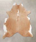 Brown and White Regular Cowhide Rug #A34168