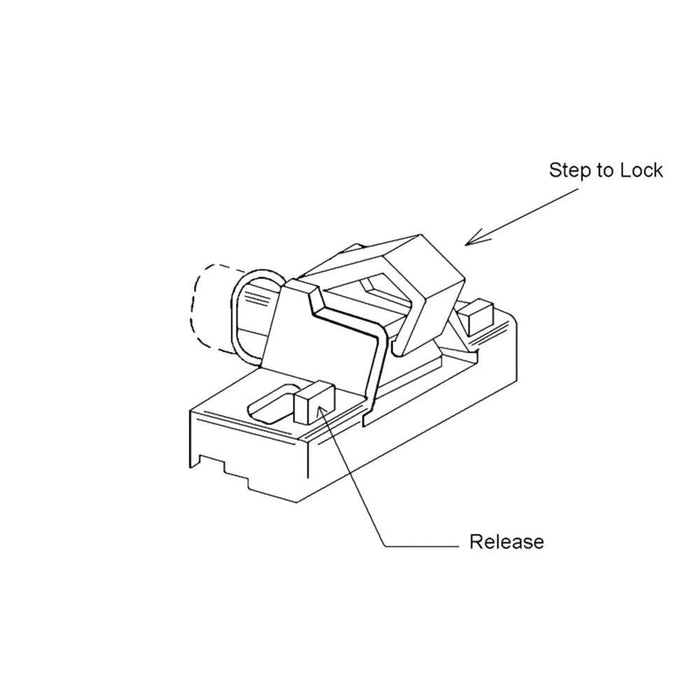 Security Step - On Plastic Patio Door Lock - Brown - Reflect Window & Door