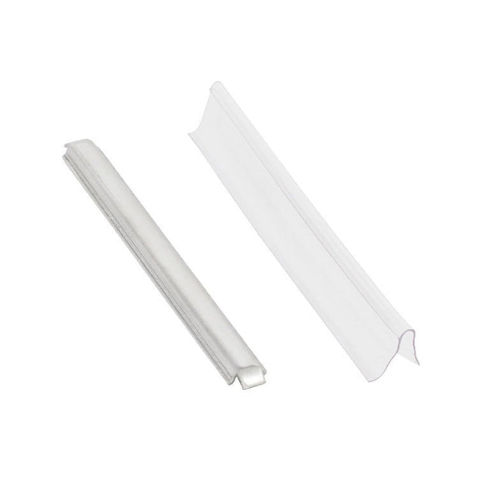 Shower Door Brushed Nickel Slip - On Handle with Magnetic Catch for 3/16" or 1/4" Frameless Pivot Door - Reflect Window & Door