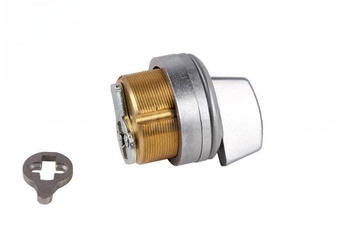 Brushed Stainless Thumb Turn Cylinder for Commercial Doors - Reflect Window & Door
