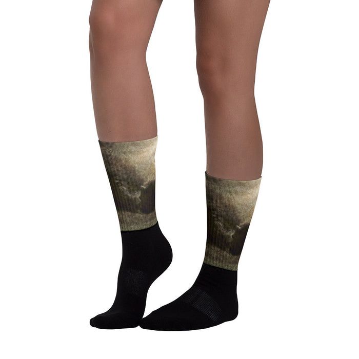 Buffalo Love - Black foot socks