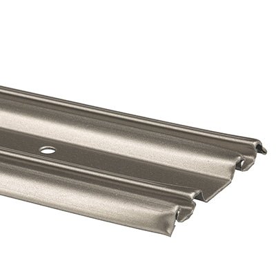 Mirrored Closet Door Satin Nickel Steel Track - Reflect Window & Door