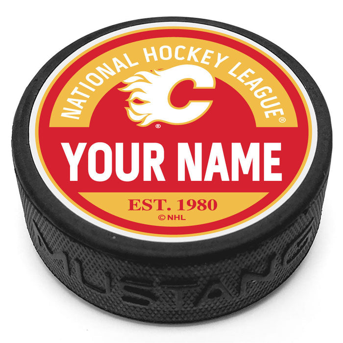 Calgary Flames Puck - Personalized