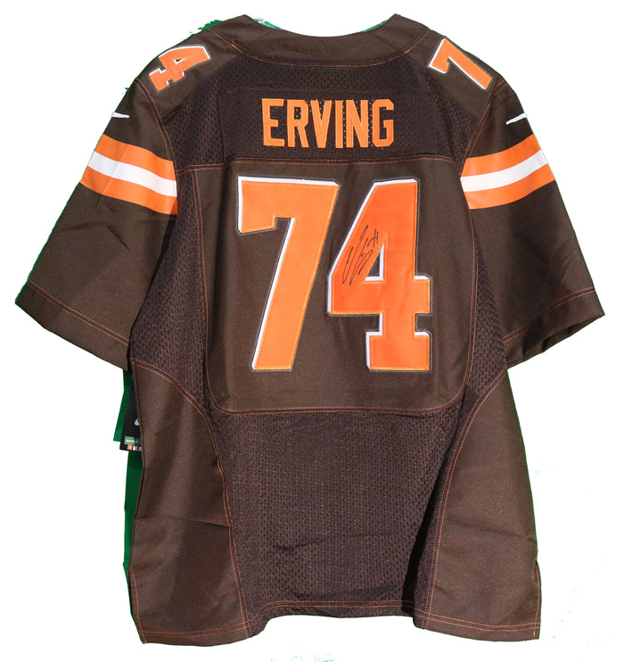 Cameron Erving Cleveland Browns Signed Autographed Brown #74 Jersey