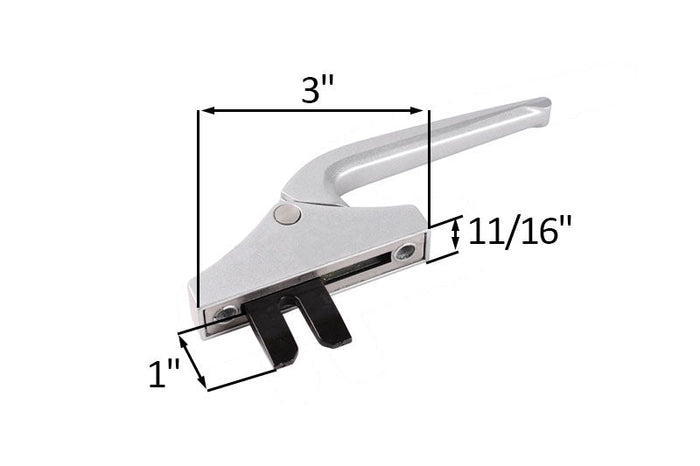 Silver Multipoint Locking Handle for Casement Windows – Secure Window Latch - Reflect Window & Door