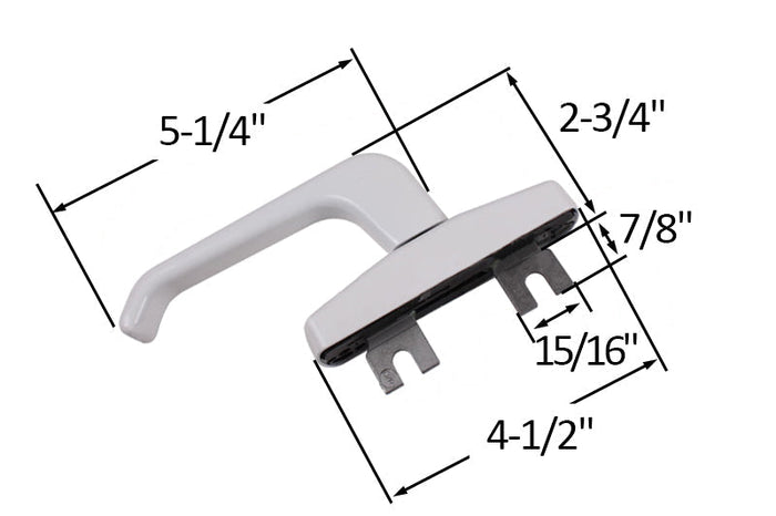 Casement Window Two Way White Security Handle - Reflect Window & Door