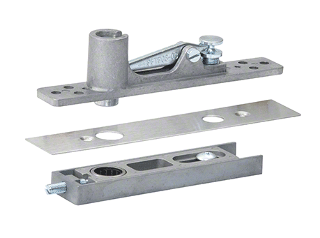 Center-Hung Top Pivot Set with Brushed Stainless Cover - Reflect Window & Door