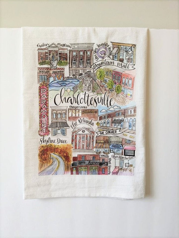 Charlottesville Classics Tea Towel
