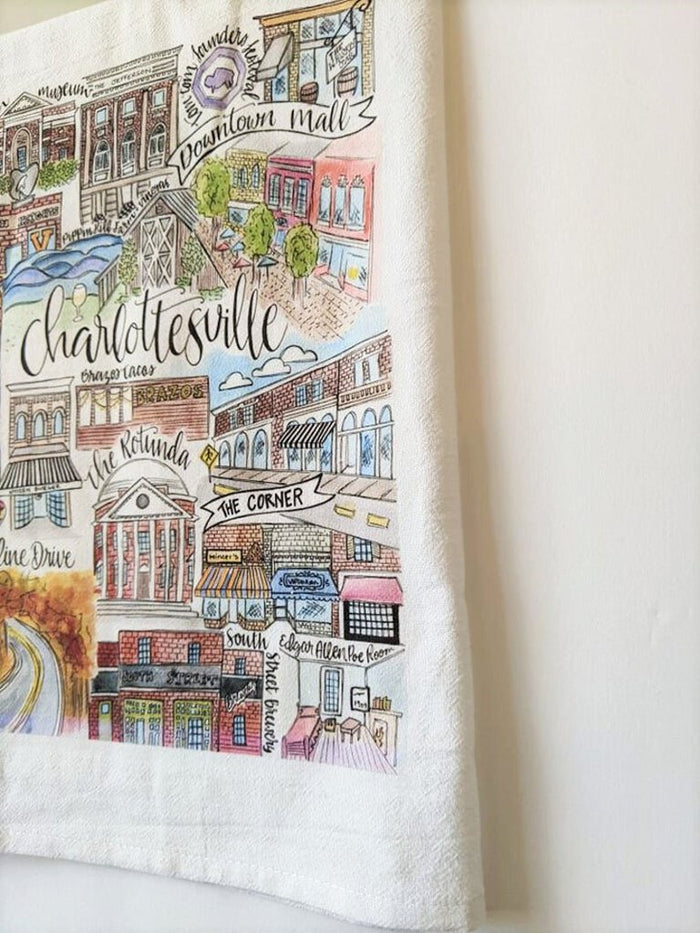 Charlottesville Classics Tea Towel