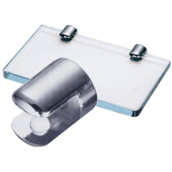 Chrome No - Drill 15/16" Diameter Shelf Clamp for 1/2" Glass - Reflect Window & Door