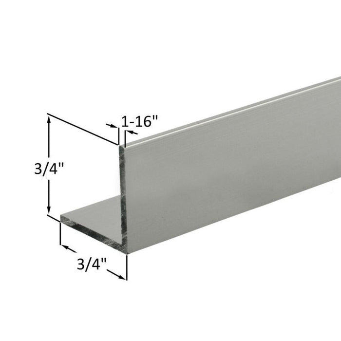 L - Angle 3/4" x 3/4" Clear Anodized Aluminum - Reflect Window & Door
