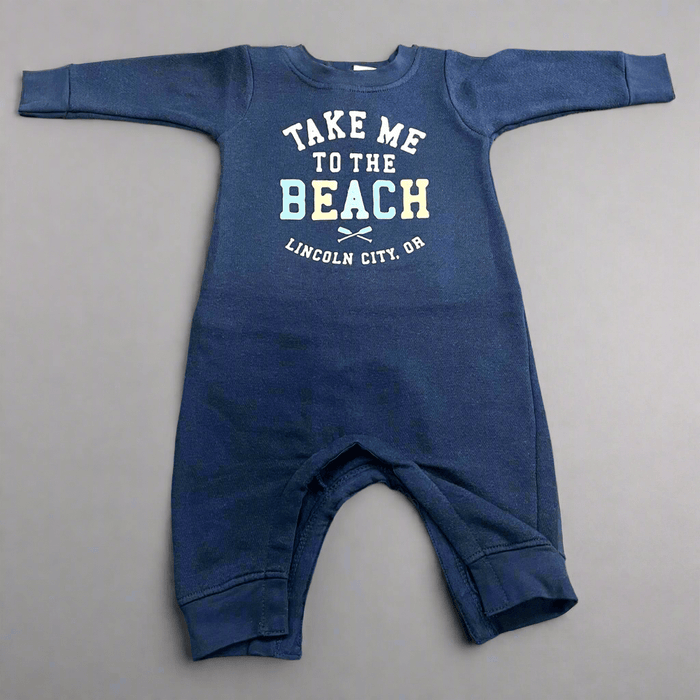 Clearance - Apparel - Infant Romper To The Beach Navy