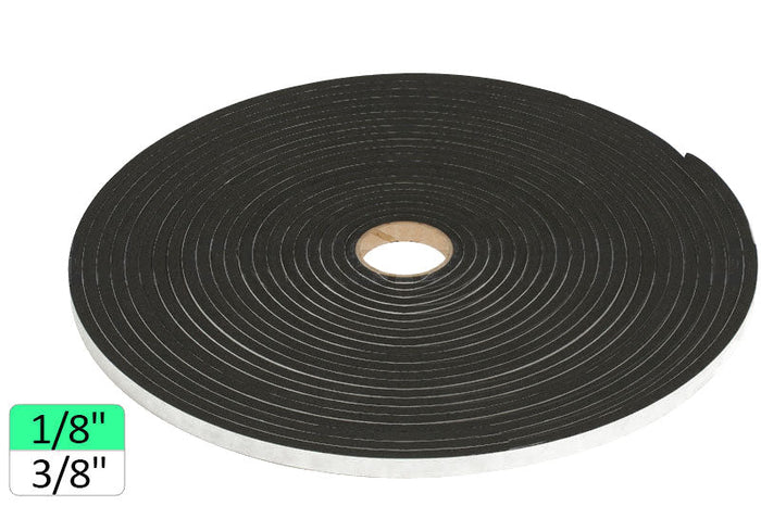 Adhesive, Closed Cell 1/8" Neoprene Foam Tape - 3/8'' Width - Reflect Window & Door