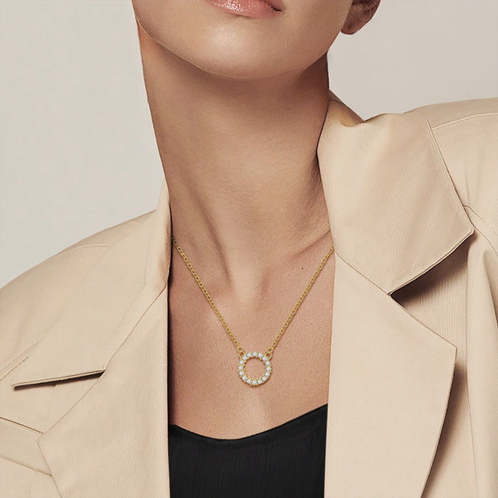 Collar Circular Diamantado
