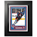 Colorado Avalanche Nathan MacKinnon Frame - 12" x 16" Home Jersey Block Design