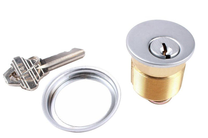 Commercial Door Cylinder with Key - 1 - 1/4" Length - Reflect Window & Door