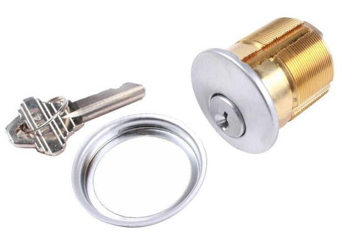 Commercial Door Cylinder with Key - 1 - 1/4" Length - Reflect Window & Door