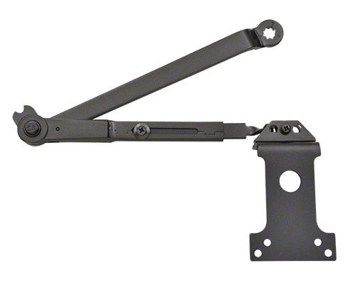 Commercial Door Posi - Hold Open Arm - Heavy - Duty Dark Bronze Finish - Reflect Window & Door