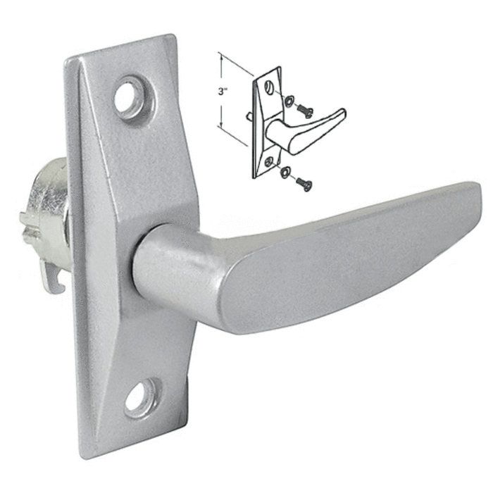 Commercial Store Front Door Aluminum Lever Handle - Reflect Window & Door