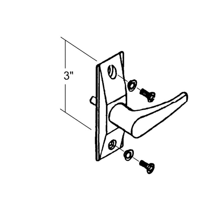 Commercial Storefront Aluminum Lever Handle with Anodized Finish - Reflect Window & Door