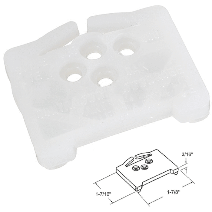 Closet/Wardrobe Door Nylon Top Guide for Contractors Wardrobe Doors - Reflect Window & Door