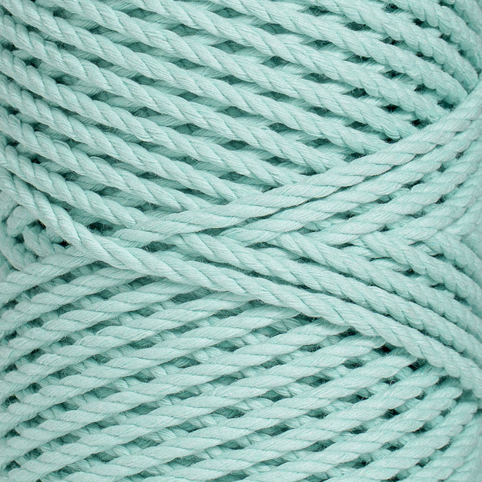 COTTON ROPE ZERO WASTE 3 MM - 3 PLY - BIMINI BLUE COLOR