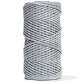 COTTON ROPE ZERO WASTE 3 MM - 3 PLY - HEATHER GRAY COLOR