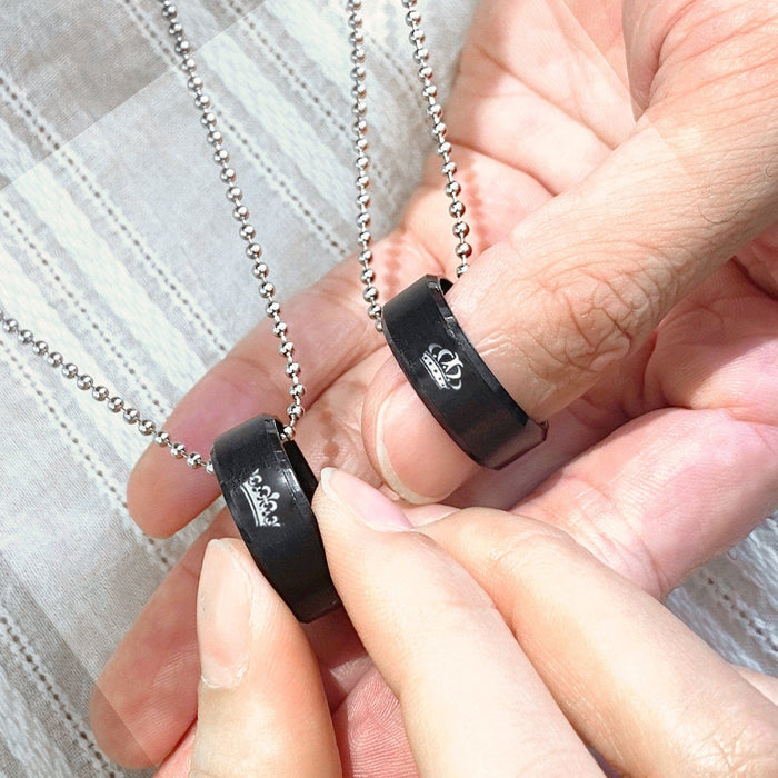 Couple Pendant Necklaces - Family - To My Wife - I Loved You Then - Gnw15038