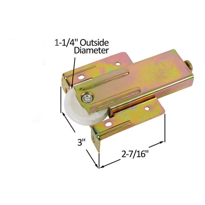 Cox Wardrobe & Mirror Closet Door 1 - 1/2" Plastic Roller - Reflect Window & Door