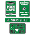 Dallas Stars Fan Four Pack Sign Set