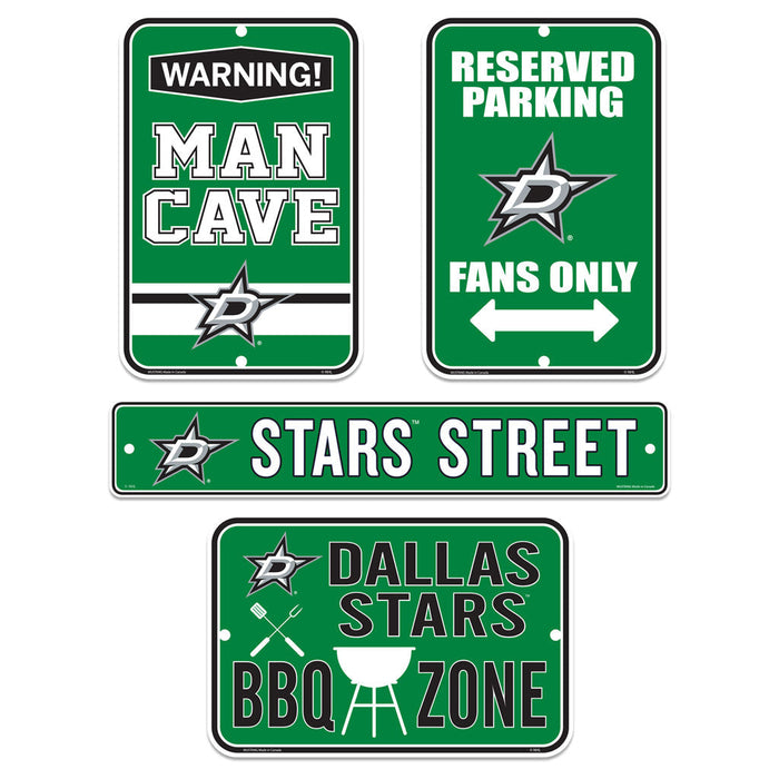Dallas Stars Fan Four Pack Sign Set