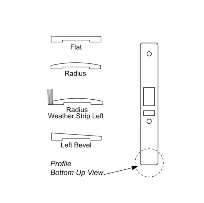 Dark Bronze Beveled Faceplate Commercial Storefront Door - Right Hand Latch Lock - Reflect Window & Door