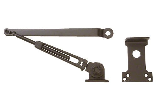 Dark Bronze Friction Hold Open Arm for Commercial Doors - Reflect Window & Door