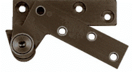 Commercial Aluminum Store Front Door Dark Bronze Full Mortise Non-Handed 3/4" Offset Top Pivot - Reflect Window & Door