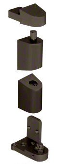 Dark Bronze Left Hand Pivot Set for Commercial Aluminum Doors - Reflect Window & Door