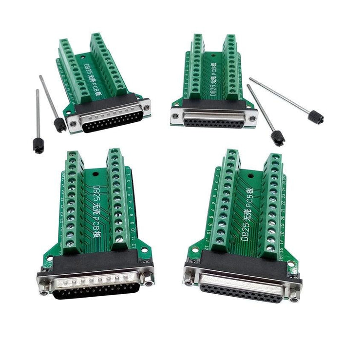DB25 25pin Adapter RS232 Serial Signals Terminal Module Interface Converter To Terminal DB25 Connector Male Female D sub.