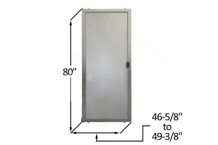 Do - It - Yourself Mill Sliding Screen Door Kit - 46 - 5/8" to 49 - 3/8" x 80" - Reflect Window & Door