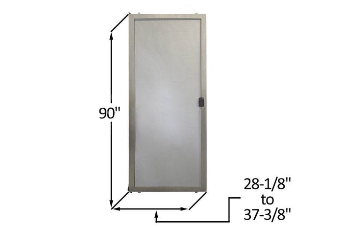 Do - It - Yourself Mill Sliding Screen Door Kit - 28 - 1/8" to 37 - 3/8" x 90" - Reflect Window & Door